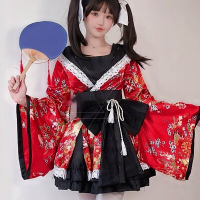 Kawaii Fox Kimono - Japanese Lolita Aesthetic