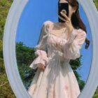 French Floral Dress - Retro Aesthetic word2