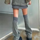 American-style Retro Denim Skirt - Y2K Aesthetic word2