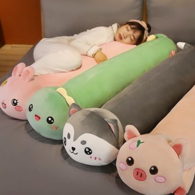Kawaii Lazy Long Sleeping Pillow - Cute Animals Collection