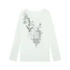 Korean Style Off Shoulder T-Shirt word2