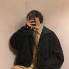 Korean Style College Jacket - Preppy Aesthetic word1