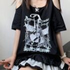 Dark Angel Oversized Tee - Gothic Lolita Aesthetic word2