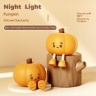 Pumpkin Night Silicone Lamp - Kawaii Halloween word1