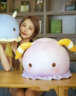 Rainbow Medusa the Pastel Jellyfish plushies, two cute pastel jellyfish plush toys.