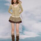 Cardigan Wool Jacket - Vintage Aesthetic word3