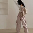 Loose Laced Trousers - Korean Aesthetic word2