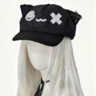 Kuro Neko Cap - Harajuku Aesthetic word1