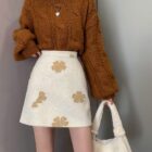 Small High Waist Slimming Hip Skirt - Korean Aesthetic word2