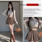 High Waist Mini Skirt - Vintage Aesthetic word1
