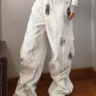 Washed out Artsy Pants - Y2K Aesthetic word2