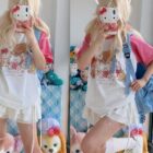 MIKKO Printed Shirt - Harajuku Aesthetic word3