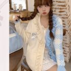 Milkshake Knitted Cardigan - Harajuku Aesthetic word1