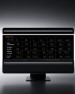 Size chart for the Korean aesthetic top, showing measurements in cm.