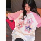 Kitty Pink T-Shirt - Kawaii Clothes word1