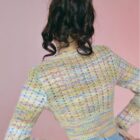 Hollow-out Knitted Long-sleeved Sweater - Vintage Aesthetic word1