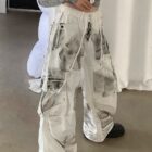 Washed out Artsy Pants - Y2K Aesthetic word2