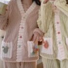 Thick Plush Pajamas - Kawaii Clothes word1