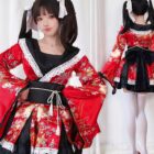 Kawaii Fox Kimono - Japanese Lolita Aesthetic word1