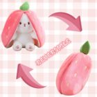 Kawaii Transformable Bunny Plushie - Carrot and Strawberry word3