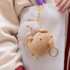 Kawaii Piggy Key Chain Plushie - Couples Edition word1