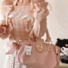 Off Shoulder Sweater - Himekaji Aesthetic word2