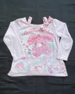 Bonbonribbon long sleeve t-shirt featuring cute pastel bunnies and hearts.
