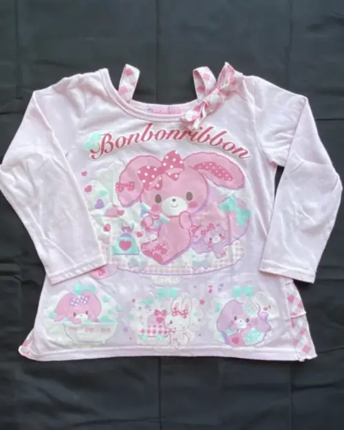 Bonbonribbon Long Sleeve T-shirt - Jojifuku Aesthetic