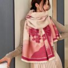 Vegan Cashmere Wide Scarf - Seasons Edition word1