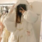 Fluffy Rabbit Ears Hoodie - Kawaii Clothes word3
