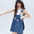 Kawaii Denim Overall - Y2K Aesthetic word2