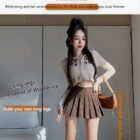 High Waist Mini Skirt - Vintage Aesthetic word1