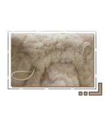 Close-up of a Fluffy Winter Hat - Bear Edition, featuring brown bear ear accents.