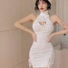 Sleeveless Hollow-out Dress word1