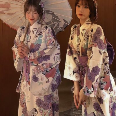Light Purple Yukata - Japanese Aesthetic