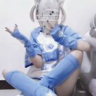 Sky Blue Gaming Tee - Harajuku Aesthetic word1