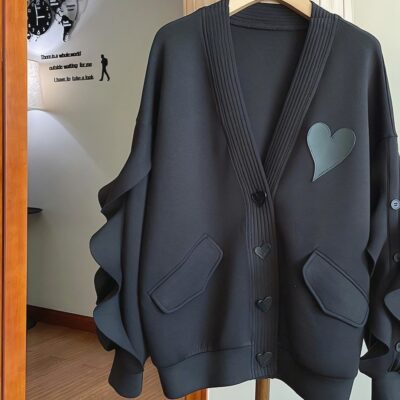 Lace Long Sleeve Cardigan - Kawaii Aesthetic