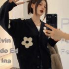 Flower Sweater - Korean Casual Clothes word3