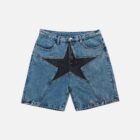 Loose Star Denim Shorts - Y2K Aesthetic word3