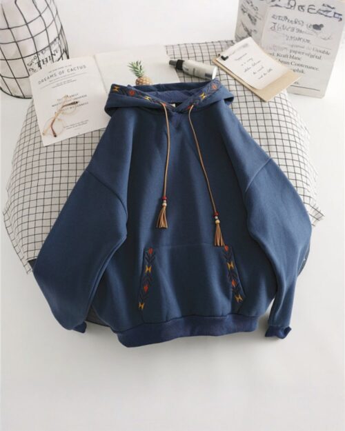 Loose Hoodie - Ethno-Chic Aesthetic