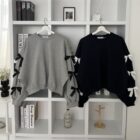 Bowed Pullover Sweater - Kawaii Clothes word1