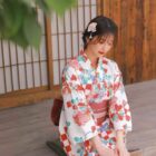Retro Checkered Style Kimono - Japanese Aesthetic word3