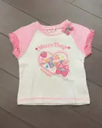 Jojifuku aesthetic t-shirt featuring 'Sweet Berry Mezzo Piano' design with strawberries.