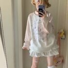 Nyanko Pink T-Shirt - Cutecore Aesthetic word3