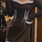 Kawaii Christmass Winter Dress word2