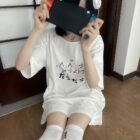 Kawaii Loose T-Shirt - だらだら Lazy Edition word2