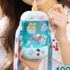 Kawaii Ice Cream Water Bottle word1