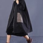 Super Long Hooded Coat word2