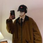 Korean Style College Jacket - Preppy Aesthetic word1