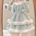 Fluffy Princess Dress - Winter Aesthetic word2